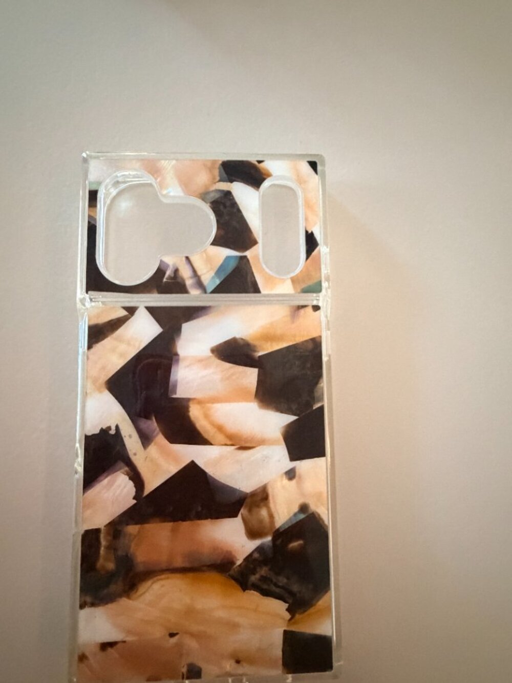 New FLAUNT 17 & 18 Pro Max Iphone Case Brown Abalone Shell (fits both models) - Picture 2 of 6